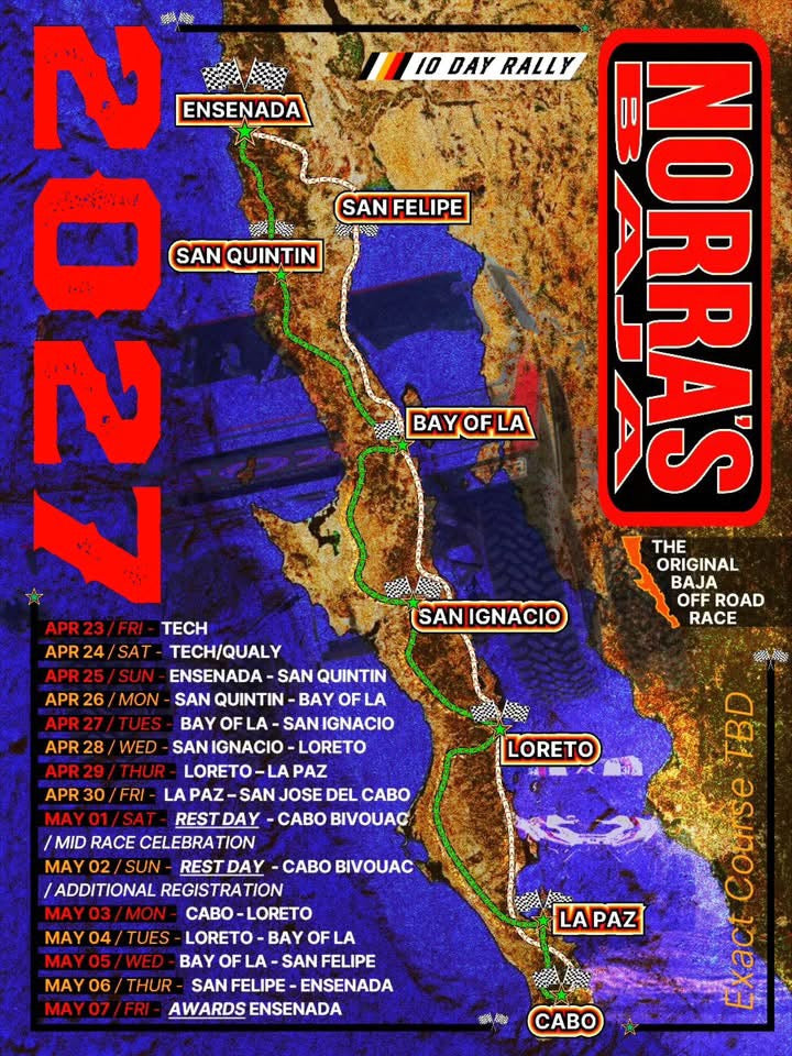 NORRA’s 2027 Baja Rally Is About To Change Off-Road Racing Forever